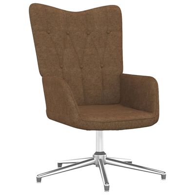 vidaXL Relaxační křeslo se stoličkou taupe textil