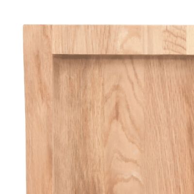 vidaXL Stolní deska hnědá 120x50x(2-4)cm ošetřený dřevo živá hrana