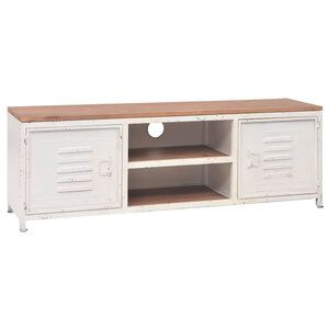 vidaXL TV stolek 120 x 30 x 40 cm b&iacute;l&yacute;