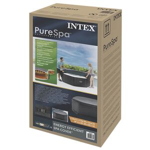 INTEX Kryt na v&iacute;řivku Tmavě &scaron;ed&aacute; 211 x 211 cm PVC a PU