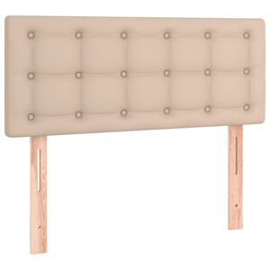 vidaXL Čelo postele cappuccino 90x5x78/88 cm uměl&aacute; kůže