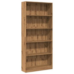 vidaXL Knihovna dub artisan 80x24x176 cm kompozitn&iacute; dřevo