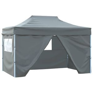 vidaXL Party Stan 280 x 410 x 315 cm Antracitov&aacute; Oxford l&aacute;tka