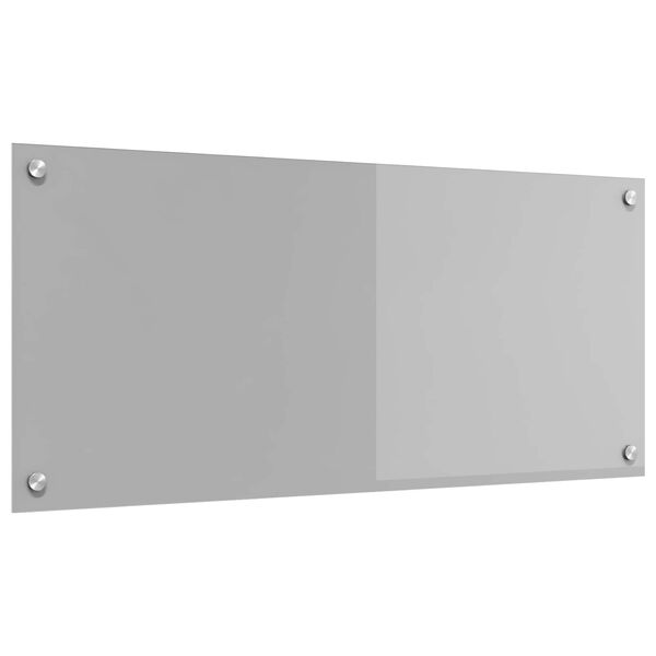 vidaXL Kuchyňsk&aacute; z&aacute;stěna Světle &scaron;ed&aacute; 90 x 40 cm tvrzen&eacute; sklo