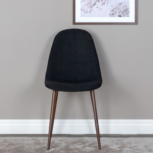 Venture Home J&iacute;deln&iacute; židle 2 ks Polar polyester čern&eacute; a př&iacute;rodn&iacute;