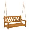vidaXL Zahradn&iacute; houpačka 2 -Seater 110 x 56 x 58 cm Př&iacute;rodn&iacute;