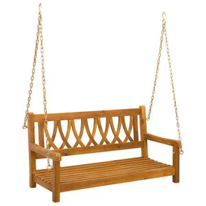 vidaXL Zahradn&iacute; houpačka 2 -Seater 110 x 56 x 58 cm Př&iacute;rodn&iacute;