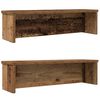 vidaXL kuchyňsk&eacute; reg&aacute;ly stohovateln&eacute; 2 pcs star&eacute;ho dřeva 50x15x16 cm