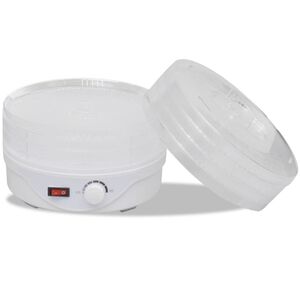 vidaXL Sušička potravin s 6 stohovatelnými zásobníky (kulatá)