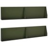 vidaXL Opěrn&aacute; zeď 4 ks 100 x 12 x 30 cm Ocel Olivově zelen&aacute;