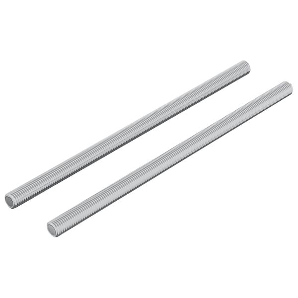vidaXL Z&aacute;vitov&aacute; tyč 2 pcs Stř&iacute;brn&aacute; 6 x 120 mm Ocel