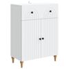 vidaXL Serv&iacute;rovac&iacute; skř&iacute;ň B&iacute;l&aacute; 66 x 34,5 x 90 cm Kompozitn&iacute; dřevo