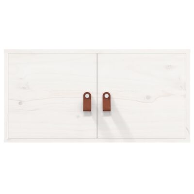 vidaXL Nástěnná skříňka bílá 60 x 30 x 30 cm masivní borové dřevo