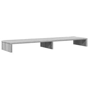 vidaXL Stojan na monitor &scaron;ed&yacute; sonoma 100 x 27 x 10 cm kompozitn&iacute; dřevo