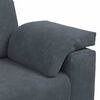 vidaXL Loveseat Sofa Tmavě &scaron;ed&aacute; 180x77x82 cm samet