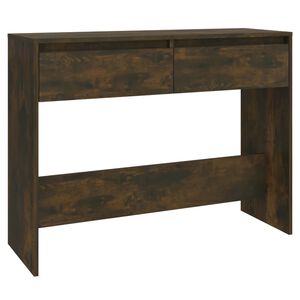 vidaXL Konzolov&yacute; stolek kouřov&yacute; dub 100x35x76,5 cm kompozitn&iacute; dřevo