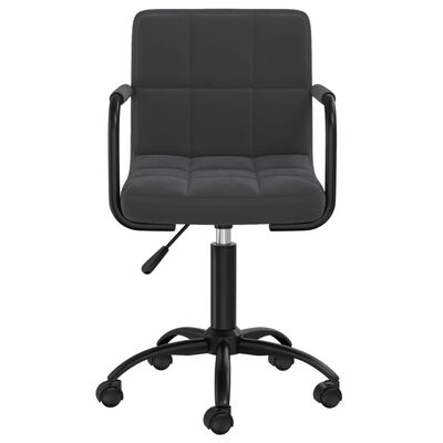 vidaXL Otočná kancelářská židle černá samet