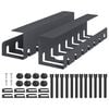 vidaXL Tray na kabely pod stolem 2 ks Antracitov&aacute; 43 x 10 x 10 cm Ocel