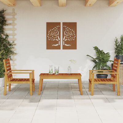 vidaXL 3dílná sada zahradního nábytku masivní akáciové dřevo
