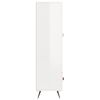vidaXL Skříň highboard lesklá bílá 69,5 x 31 x 115 cm kompozitní dřevo