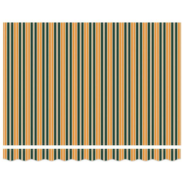 vidaXL Budsorovatelné zastřešení Zelená a žlutá 300 x 250 cm