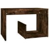 vidaXL Odkl&aacute;dac&iacute; stolek kouřov&yacute; dub 59 x 36 x 38 cm kompozitn&iacute; dřevo