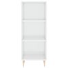vidaXL Skř&iacute;ň highboard b&iacute;l&aacute; s vysok&yacute;m leskem 34,5x34x180 cm kompozit
