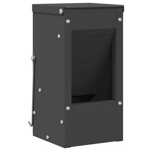 vidaXL Krm&iacute;tko pro kr&aacute;l&iacute;ky Čern&aacute; 12,5 x 12,5 x 25 cm 1,5 kg