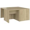 vidaXL Konferenčn&iacute; stolky 4 ks dub sonoma 33 x 33 x 33 cm dřevotř&iacute;ska