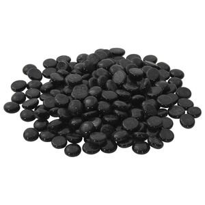 vidaXL Skleněn&yacute; nugget 17-19 mm Čern&aacute; Sklo