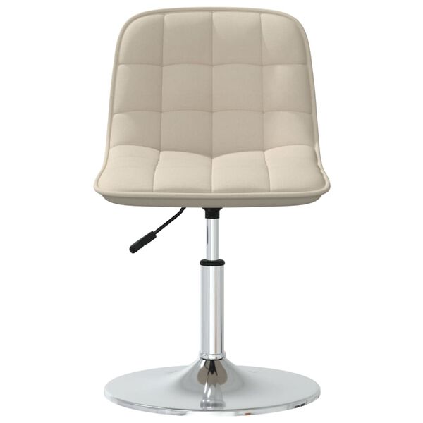 vidaXL Otočn&eacute; j&iacute;deln&iacute; židle 4 ks kr&eacute;mov&eacute; textil