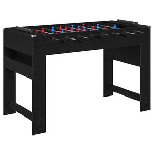 vidaXL Stoln&iacute; fotb&aacute;lek Čern&yacute; Dub 125 x 60,5 x 80 cm Kompozitn&iacute; dřevo