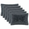 vidaXL Povlak na pol&scaron;t&aacute;ř 6 pcs HEERLEN Antracitov&aacute; 30 x 50 cm