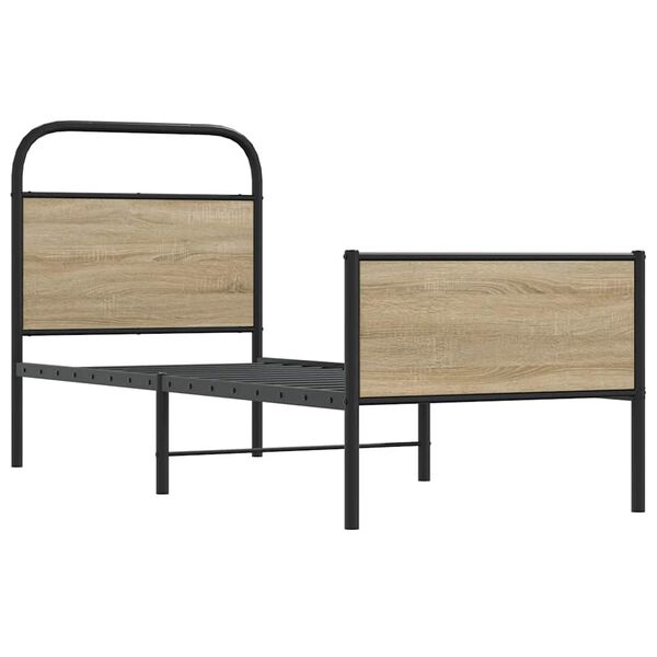 vidaXL R&aacute;m postele bez matrace 80x200 cm dub sonoma kompozitn&iacute; dřevo