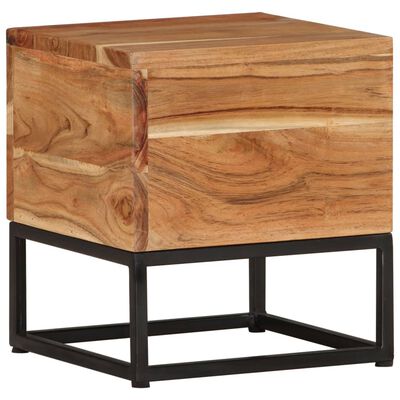 vidaXL Odkládací stolek 30 x 30 x 33 cm masivní akáciové dřevo