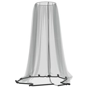 vidaXL Moskyti&eacute;ra na slunečn&iacute;k 220 s&iacute;ťovina čern&aacute; &Phi; 300 x 230 cm