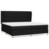 vidaXL Box spring postel s matrac&iacute; čern&aacute; 200x200 cm textil