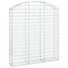 vidaXL Klenut&yacute; gabionov&yacute; ko&scaron; 150 x 30 x 160/180 cm pozinkovan&eacute; železo