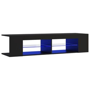 vidaXL TV skř&iacute;ňka s LED osvětlen&iacute;m čern&aacute; 135 x 39 x 30 cm