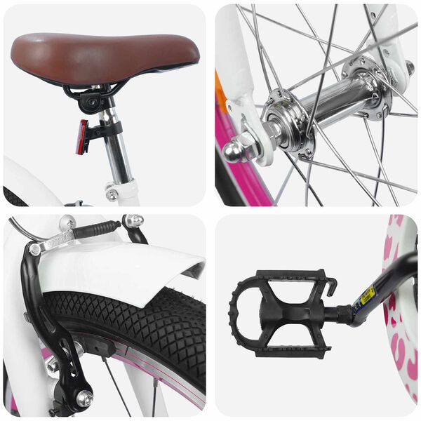 vidaXL Dětsk&eacute; Kolo 20 palců pro děti ve věku 6-11 let B&iacute;l&aacute;