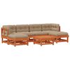 vidaXL Zahradn&iacute; lounge set 7 pcs Voskově Hněd&aacute; Masivn&iacute; borovice
