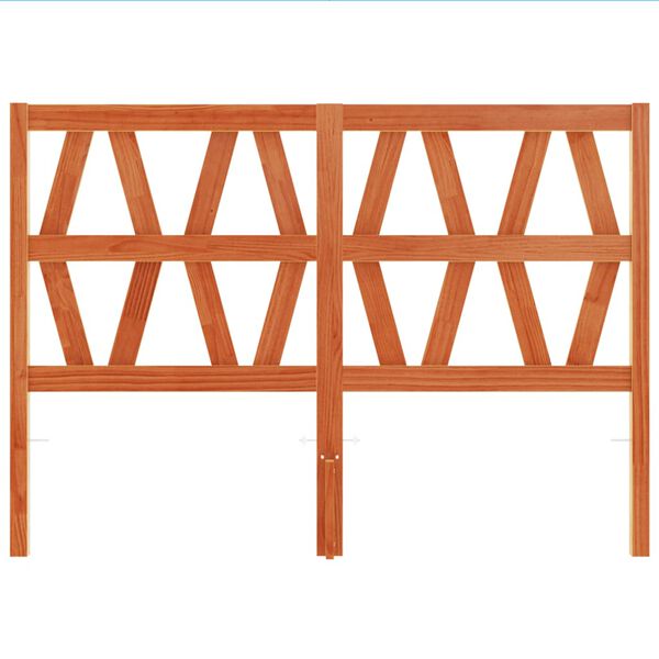 vidaXL Čelo postele voskově hněd&eacute; 160 cm masivn&iacute; borov&eacute; dřevo