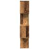 vidaXL Knihovna/děl&iacute;c&iacute; stěna 4patrov&aacute; old wood 70x24x129 cm kompozit