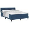 vidaXL Postel s boxspringem s pol&scaron;t&aacute;řem Modr&aacute; 190 x 140 cm textil
