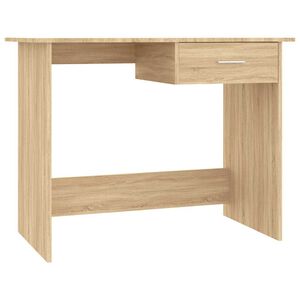 vidaXL Psac&iacute; stůl dub sonoma 100 x 50 x 76 cm kompozitn&iacute; dřevo