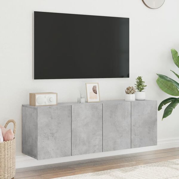 vidaXL TV skříňky nástěnné 2 ks betonově šedé 60 x 30 x 41 cm