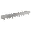vidaXL Okraj tr&aacute;vn&iacute;ku 30 pcs 103 x 15 cm Ocel Stř&iacute;brn&aacute;