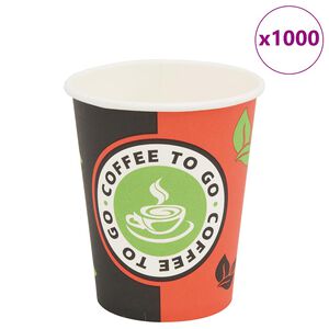 vidaXL Jednor&aacute;zov&eacute; kel&iacute;mky na k&aacute;vu 1000 ks 240 ml