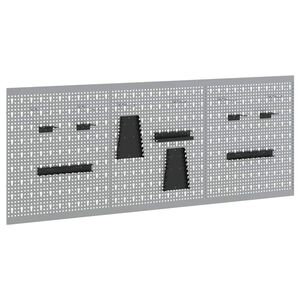 vidaXL Panel na n&aacute;řad&iacute; 3 ks &Scaron;ed&aacute; 150 x 1 x 60 cm