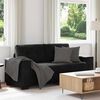 vidaXL Loveseat Sofa Čern&yacute; 180x77x82 cm samet